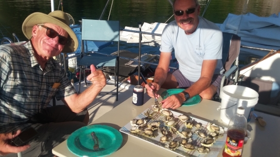 They don't call him "Oyster Bob" for nothing. A whole lot of Oysters were consumed this summer.